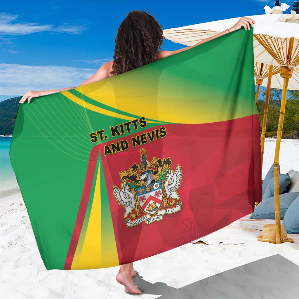 Saint Kitts and Nevis Sarong Coat Of Arms Sporty Style