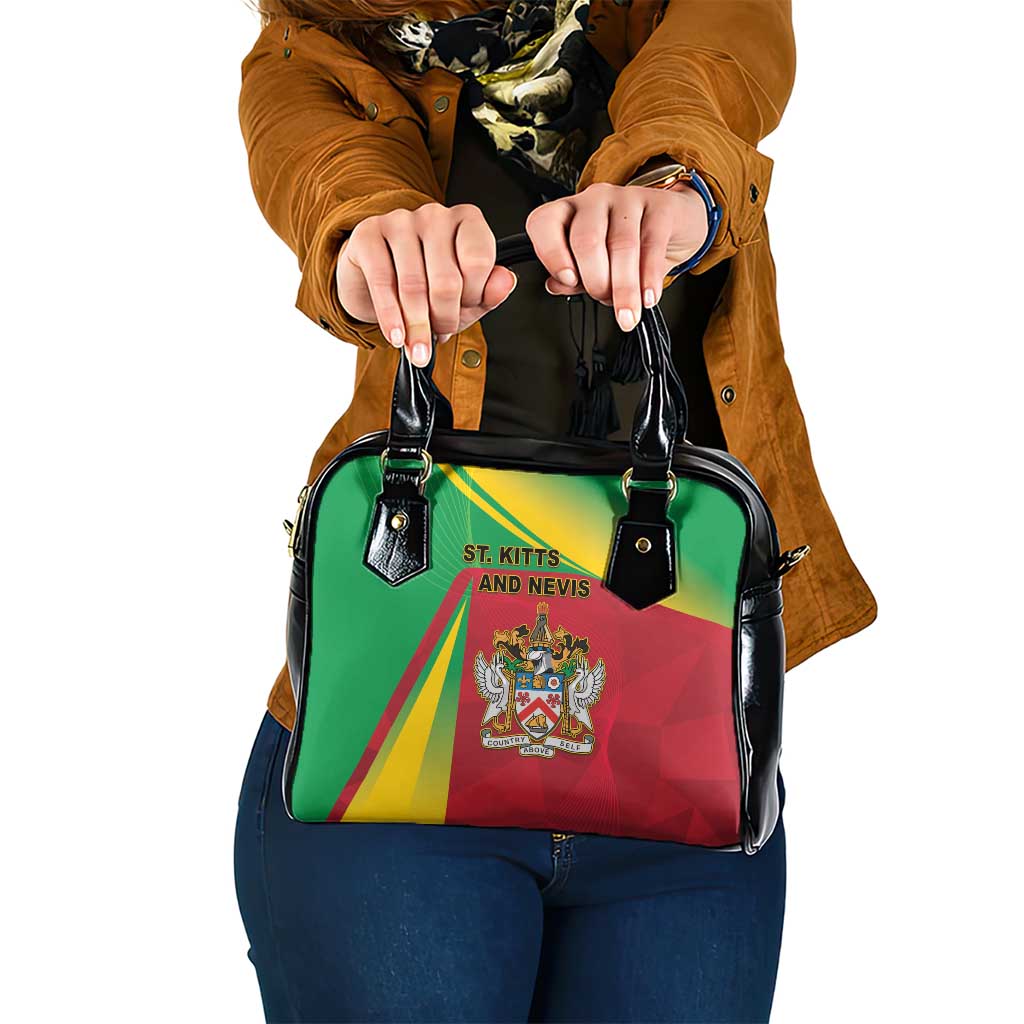 Saint Kitts and Nevis Shoulder Handbag Coat Of Arms Sporty Style