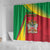 Saint Kitts and Nevis Shower Curtain Coat Of Arms Sporty Style