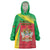 Personalized Saint Kitts and Nevis Wearable Blanket Hoodie Coat Of Arms Sporty Style