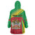 Personalized Saint Kitts and Nevis Wearable Blanket Hoodie Coat Of Arms Sporty Style