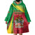 Personalized Saint Kitts and Nevis Wearable Blanket Hoodie Coat Of Arms Sporty Style