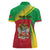 Personalized Saint Kitts and Nevis Women Polo Shirt Coat Of Arms Sporty Style