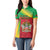 Personalized Saint Kitts and Nevis Women Polo Shirt Coat Of Arms Sporty Style