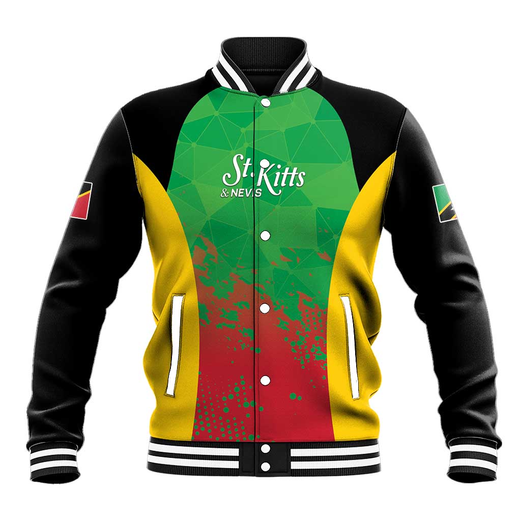 Custom Saint Kitts and Nevis Cricket Baseball Jacket Simple Style