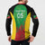 Custom Saint Kitts and Nevis Cricket Button Sweatshirt Simple Style