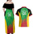 Custom Saint Kitts and Nevis Cricket Couples Matching Off Shoulder Maxi Dress and Hawaiian Shirt Simple Style