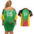 Custom Saint Kitts and Nevis Cricket Couples Matching Off Shoulder Short Dress and Hawaiian Shirt Simple Style