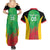 Custom Saint Kitts and Nevis Cricket Couples Matching Summer Maxi Dress and Hawaiian Shirt Simple Style