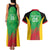 Custom Saint Kitts and Nevis Cricket Couples Matching Tank Maxi Dress and Hawaiian Shirt Simple Style