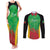 Custom Saint Kitts and Nevis Cricket Couples Matching Tank Maxi Dress and Long Sleeve Button Shirt Simple Style