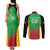 Custom Saint Kitts and Nevis Cricket Couples Matching Tank Maxi Dress and Long Sleeve Button Shirt Simple Style