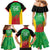 Custom Saint Kitts and Nevis Cricket Family Matching Mermaid Dress and Hawaiian Shirt Simple Style