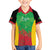 Custom Saint Kitts and Nevis Cricket Family Matching Off The Shoulder Long Sleeve Dress and Hawaiian Shirt Simple Style