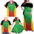 Custom Saint Kitts and Nevis Cricket Family Matching Off Shoulder Maxi Dress and Hawaiian Shirt Simple Style