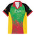 Custom Saint Kitts and Nevis Cricket Family Matching Short Sleeve Bodycon Dress and Hawaiian Shirt Simple Style