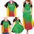 Custom Saint Kitts and Nevis Cricket Family Matching Summer Maxi Dress and Hawaiian Shirt Simple Style