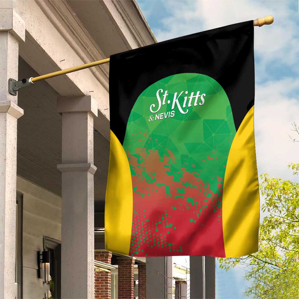 Saint Kitts and Nevis Cricket Garden Flag Simple Style