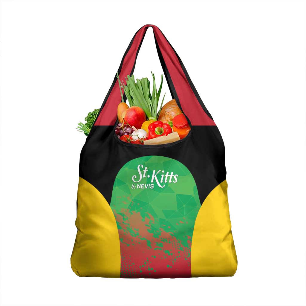 Saint Kitts and Nevis Cricket Grocery Bag Simple Style