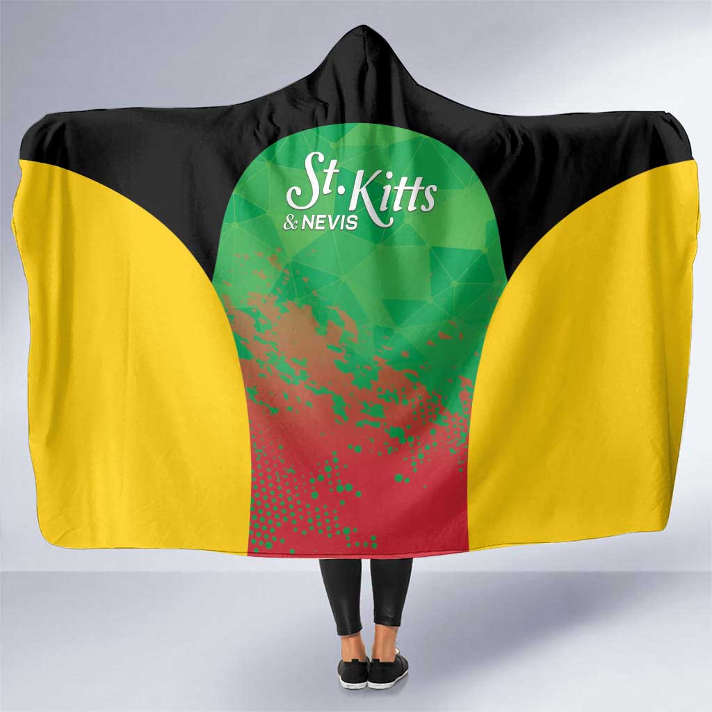 Saint Kitts and Nevis Cricket Hooded Blanket Simple Style