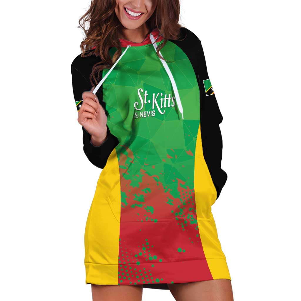 Custom Saint Kitts and Nevis Cricket Hoodie Dress Simple Style