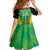 Custom Saint Kitts and Nevis Cricket Kid Short Sleeve Dress Simple Style