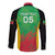 Custom Saint Kitts and Nevis Cricket Long Sleeve Button Shirt Simple Style