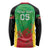 Custom Saint Kitts and Nevis Cricket Long Sleeve Shirt Simple Style