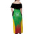 Custom Saint Kitts and Nevis Cricket Off Shoulder Maxi Dress Simple Style