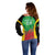 Custom Saint Kitts and Nevis Cricket Off Shoulder Sweater Simple Style