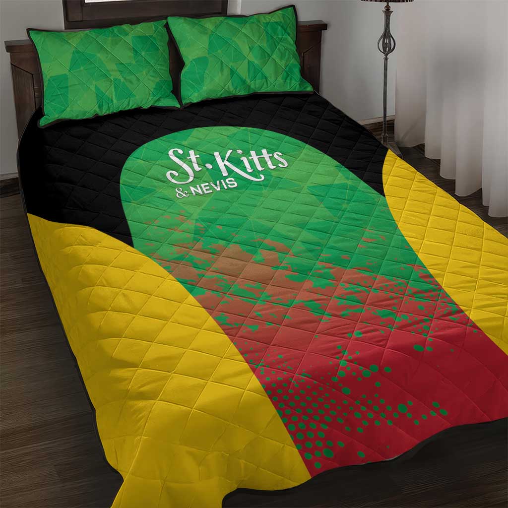 Saint Kitts and Nevis Cricket Quilt Bed Set Simple Style