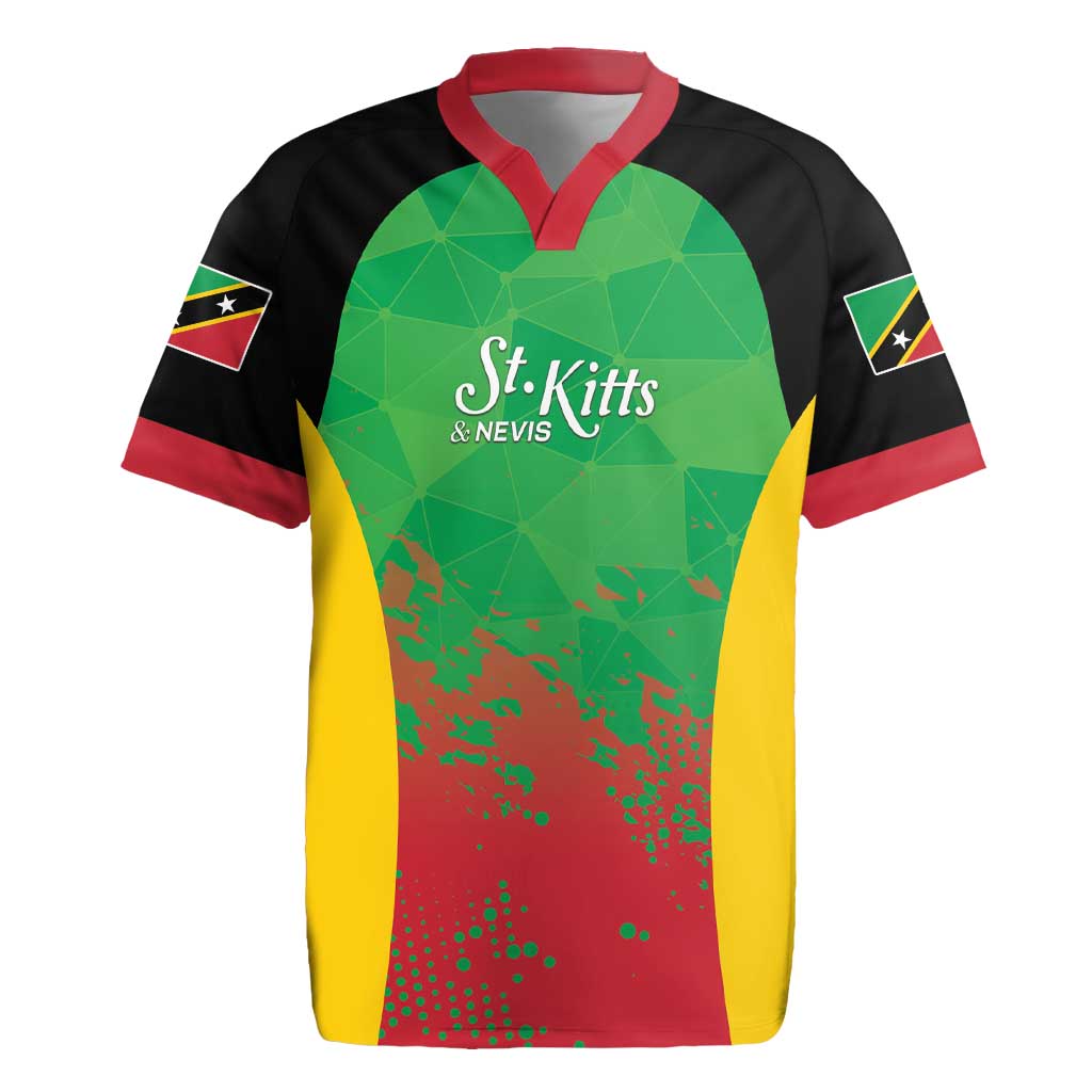 Custom Saint Kitts and Nevis Cricket Rugby Jersey Simple Style