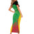 Custom Saint Kitts and Nevis Cricket Short Sleeve Bodycon Dress Simple Style