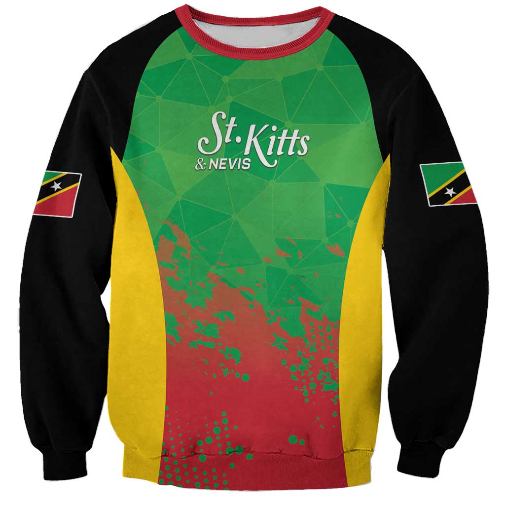 Custom Saint Kitts and Nevis Cricket Sweatshirt Simple Style