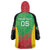 Custom Saint Kitts and Nevis Cricket Wearable Blanket Hoodie Simple Style