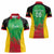 Custom Saint Kitts and Nevis Cricket Women Polo Shirt Simple Style