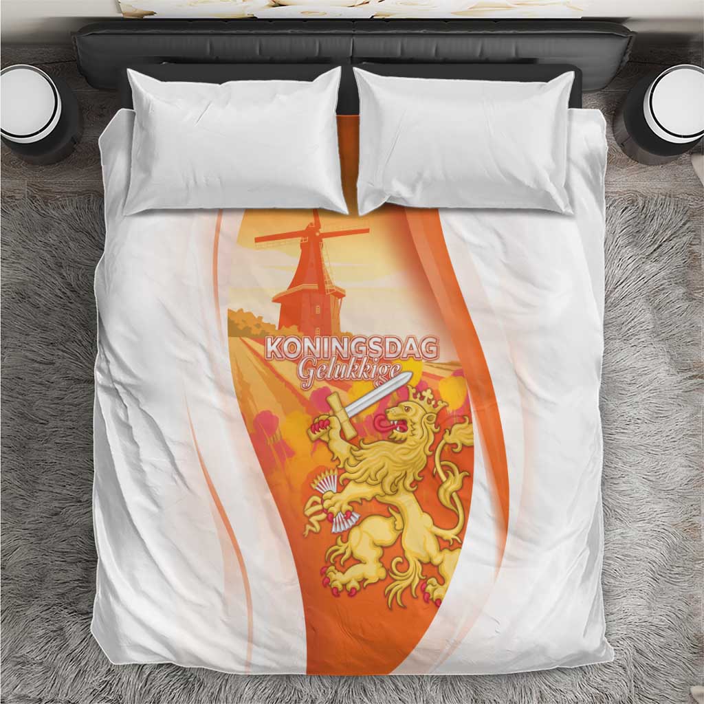 Netherlands Koninginnedag Bedding Set Nederland Windmill Lion Heritage