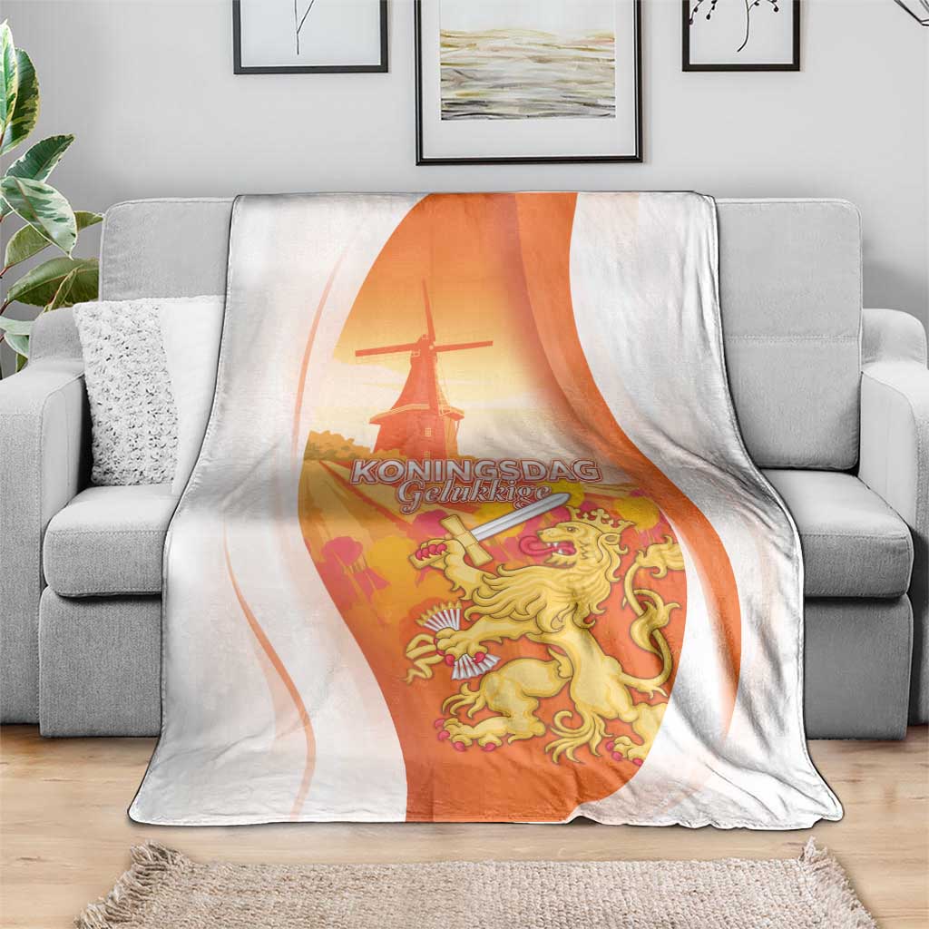 Netherlands Koninginnedag Blanket Nederland Windmill Lion Heritage