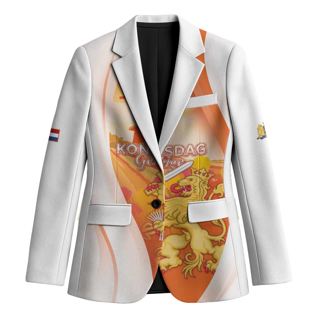 Netherlands Koninginnedag Blazer Nederland Windmill Lion Heritage
