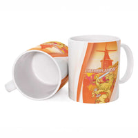 Netherlands Koninginnedag Ceramic Mug Nederland Windmill Lion Heritage