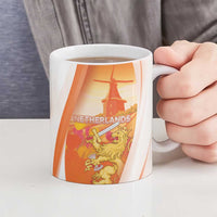 Netherlands Koninginnedag Ceramic Mug Nederland Windmill Lion Heritage