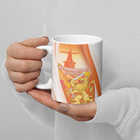 Netherlands Koninginnedag Ceramic Mug Nederland Windmill Lion Heritage