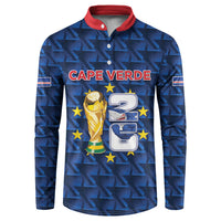Custom Cabo Verde Football 2026 Button Sweatshirt Road To Glory