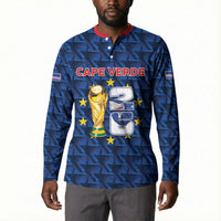 Custom Cabo Verde Football 2026 Button Sweatshirt Road To Glory