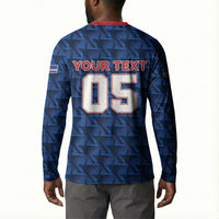 Custom Cabo Verde Football 2026 Button Sweatshirt Road To Glory