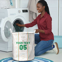 Custom Senegal Football 2026 Laundry Basket Car Rapide-Inspired Pattern