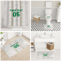 Custom Senegal Football 2026 Bathroom Set Car Rapide-Inspired Pattern