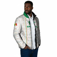 Custom Senegal Football 2026 Padded Jacket Car Rapide-Inspired Pattern