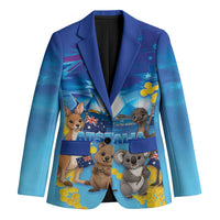 Happy Australia Flag Day Blazer Aussie Animals Grunge Style