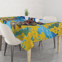 Happy Australia Flag Day Tablecloth Aussie Animals Grunge Style